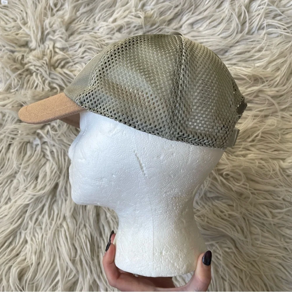 RAG & BONE Dusty Sage Green Recycled Logo Addison Baseball Cap Hat NWOT One Size